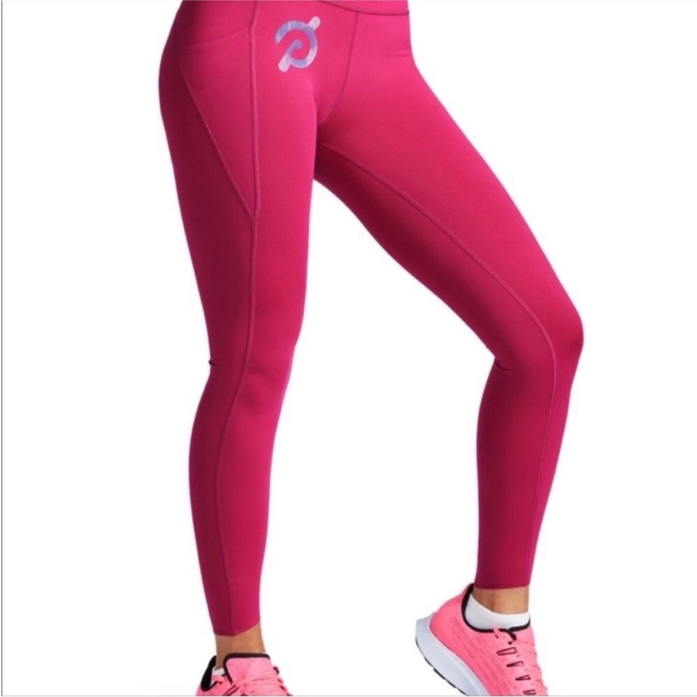 Pink peloton tulip pants